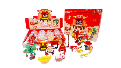 南門書局春節扭蛋積木組 12顆